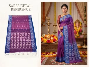 Muslin Saree (Purple)